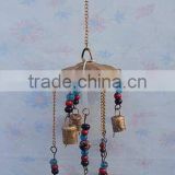 Decorative antique bell hangings, decorative cast iron hanging bells, antique hanging bells, Indian art hanging bells,