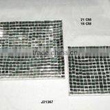 Glass Mosaic Iron Plates in Square Shape thumbnail-1