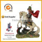 14"poly Nice Catholic Religious Statue Items Saint George thumbnail-1