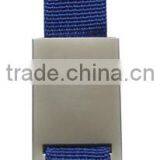 Hot Selling Square Shape Metal Flag Webbing Strap Keychain thumbnail-1