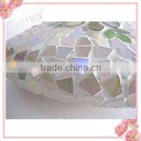 Flower Patterned Elegant Glass Handicraft Stained Mosaic Giant Glass Vases thumbnail-5