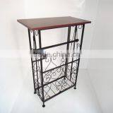 Metal Frame Iron Brace French Style Kitchen Bathroom Side Table thumbnail-4