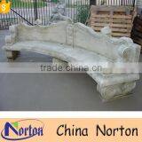 Garden decor stone carved antique bench NTMF-B256A