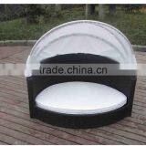 Poly Rattan Canopy Pet Bed thumbnail-1