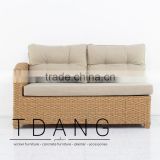 Camden Right Hand Wicker Bench - Outdoor Wicker Furniture - Vietnam Poly Rattan