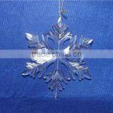 Clear Acrylic Snowflake Hanging Ornament Supplier for 2015 thumbnail-6