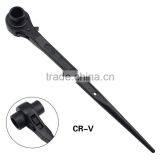 22-24mm Scaffold Ratchet Wrench Solid Spanner Repair Socket Tool Multi-function Hand Tool Durable Combination Spanner thumbnail-3