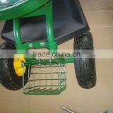 Garden Cart Rolling Work Seat With Tool Tray Tc4501c thumbnail-5