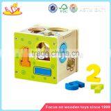 Wholesale Wonderful Baby Wooden Blocks Box Toy Educational Wooden Blocks Box Toy W12D002 thumbnail-2