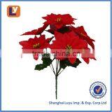 Popular Red Poinsettia Artificial Flowers for sale 119CF002-7