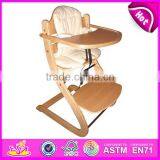 2015 New Baby High Chair,solid Wood High Chair,hot Sale Baby High Chair W08F015 thumbnail-4