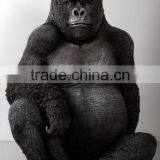 Resin Life Size Silver Back Gorilla thumbnail-1