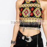 Crop Top Voodoo Child Fesitval Print Woman Clothing 2016 thumbnail-3