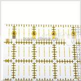 Kearing Yellow Durable 3mm Acrylic 6.5 ''*6.5 '' Inch Square Grid Quilting Patchwork Ruler for Dressmaking Handicraft #KPR65D thumbnail-4