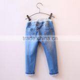 Floral Embroidery Girls Denim Trousers thumbnail-2