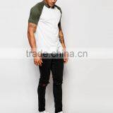 MGOO Cheap Price Raglan Short Sleeves Polo Off White Jersey Polo 100 Cotton Baseball T Shirt thumbnail-5