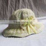 Baby Lace Little Girls Princess Lace Hollow Out Bowknot Kids Sunhat thumbnail-2