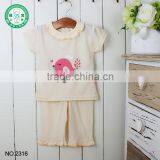 100% Cotton Fabric Children Clothing Set Baby Girl Nightclothes From China Factory thumbnail-4