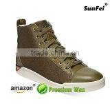 2017 Hot Flat 6mm Width Customized Waxed Luxury Leather Shoelaces for for Air Jordan Wax Laces - All Size - Army Green thumbnail-6