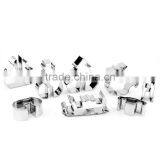 8PCS/ Set 3D Christmas Biscuit Mold Stainless Steel Cookie Cutter Sugar Cake Mold DIY Baking Tools thumbnail-2