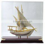 Crystal Arab Diamond Dhow Model For Decration Gift And Islamic Souvenirs Gifts