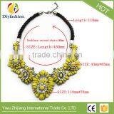 Shourouk Style Alloy Flower Vintage Statement Pendants Necklaces Crystal Jewelry Fashion Choker Necklace thumbnail-6