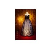 JW153 wedding dress/Jiang Long wedding dress / elegant wedding dress/ black wedding dress/ temperament wedding dress /