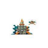 Recreation Equipment Toddlers Slide LLDEP Plastic Children Castle Playground thumbnail-1