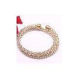 Handmade Rhinestone Crystal Jewelry Rhinestone Bangle Fashion Jewelry SR80218-G thumbnail-1