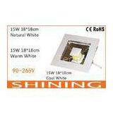 ROHS Approved 15watt 1200Lm Airports COB LED Downlight 75 CRI 50000h