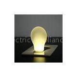 Personalized Small Metal / Plastic High Bright White LED Bulb Flashlight Key Chains