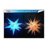 Indoor Colorful Star Inflatable Lighting Decoration Advertising For Event