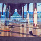 Microfiber Peacock Printing Beach Towels