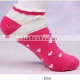 100%cotton Pretty Lace Love Heart Pattern Women Socks thumbnail-4