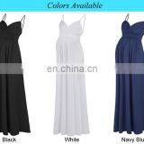 Kate Kasin Sexy Womens Comfortable Spaghetti Straps V-Neck Navy Maxi Maternity Dress KK000674-3 thumbnail-6