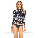 Low Moq Custom Sublimation Fashion Upf 50+ Women Long Sleeve Rash Guard thumbnail-1