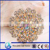 Fashion Wholesale Handmade Zinc Alloy Heart-shaped Brooch Alloy Plating Gold Brooch Bridesmaid Scarf Buckle The Color of Much mo thumbnail-1