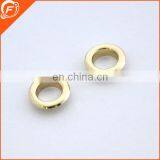 2015 shinny gold round brass eyelets for shoes, garment, handbags