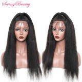 Natural Hair Swiss Lace Wigs Yaki Straight thumbnail-4
