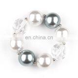 Baby Girl Necklace Bracelet 2pcs Set Children White Chunky Bubble Beads Necklace Jewelry Sets thumbnail-3