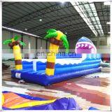 Plato 0.55MM PVC Tarpaulin Shark Theme Interactive Game Inflatable Two Lane Bungee Run thumbnail-4