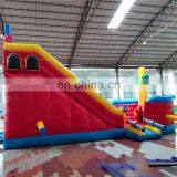 Outdoor Children Amusement Park Steamer Shape Inflatable Bouncy Castle Slide For Sale thumbnail-4