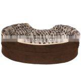 Hot Sale High Quality Luxury Round Warm Fleece Dog Bed thumbnail-3