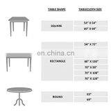 Natural Linen Rectangle Party Table Cover Kitchen Dinning Tablecloth Heavyweight Cotton Dust-Proof Table Cover thumbnail-4