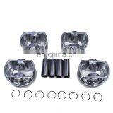 Free Shipping! 4x Pistons & Rings Assembly 21mm For VW GTI Tiguan AUDI A4 06H 107 065 DD New thumbnail-1