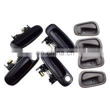 8 PCS Outside Inside Door Handle Black/Gray For 98-02 TOYOTA COROLLA 6921002040,69210-02030,69240-02030,69240-02040 thumbnail-1