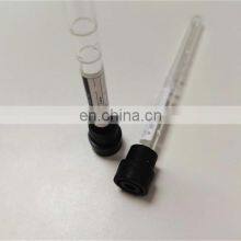 Black Cap Plasma Blood Collection Tube PET and Glass Material 1.6ml ESR Tube thumbnail-3