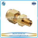 Double ferrule compression fitting, Male connector for imperail tubes