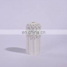 Modern 3D Print White Ceramic Decoration Home Room Porcelain Flower Vase Art Decor thumbnail-5
