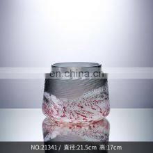 Modern Luxury Living Room Pink Painted Small Handmade Colored Glass Vase Decor Restaurant thumbnail-3